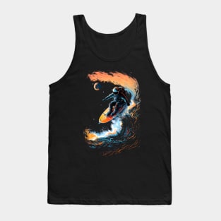 Surfing astronaut Tank Top